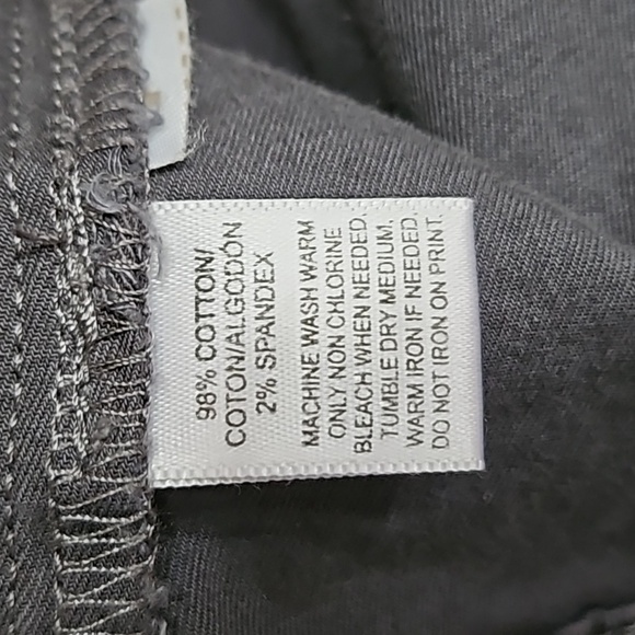 Ann Taylor Loft Grey Button Up Jean Jacket 98% cotton, 2% spandex Size L - Picture 8 of 8